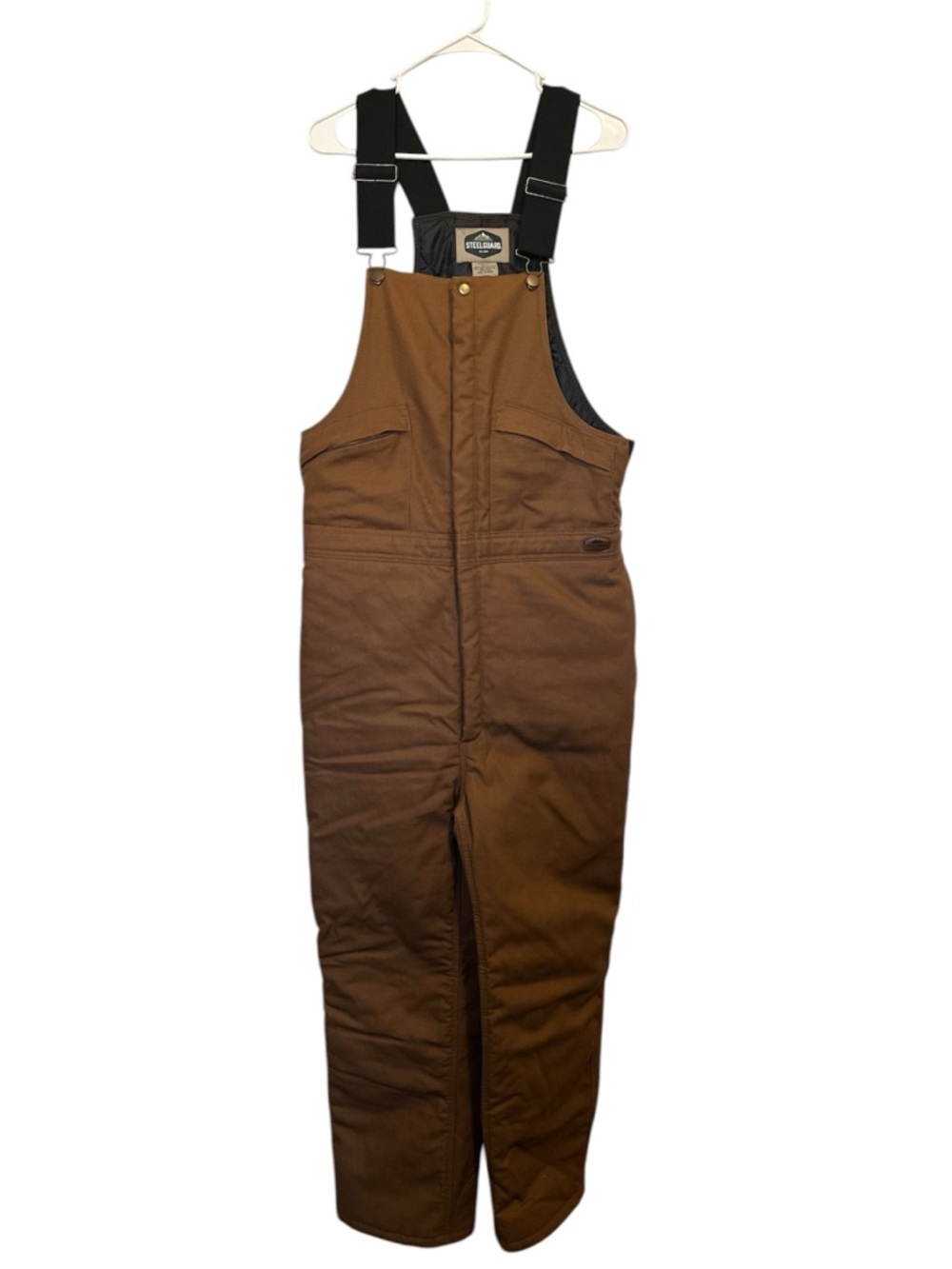 STEELGUARD Quilted Lined Jacket - Brown with Black Interior